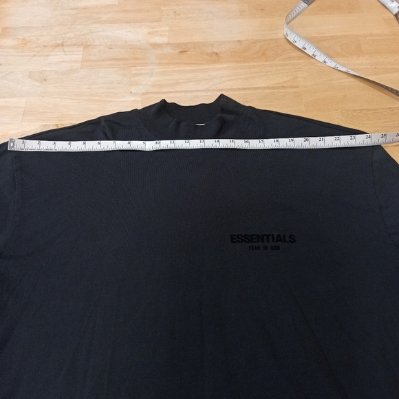 Fear Of God Essentials Mockneck Off Black Men's Size ,Tall Medium Oversized - Picture 12 of 16